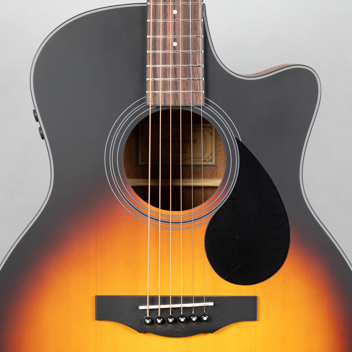 Kepma GA3-130ASB+ Grand Auditorium Acoustic Guitar, Sunburst Matte Finish, AcoustiFex K-10 Pickup