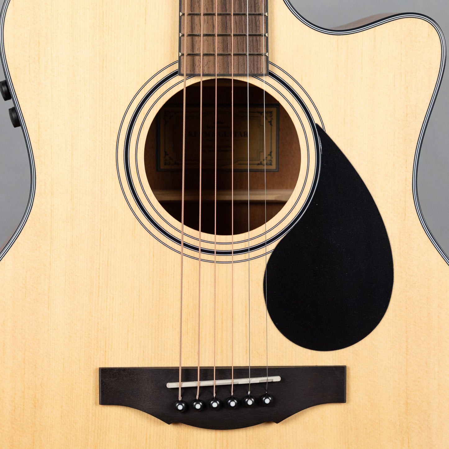 Kepma GA3-130A+ Grand Auditorium Acoustic Guitar, Natural Matte Finish, AcoustiFex K-10 Pickup