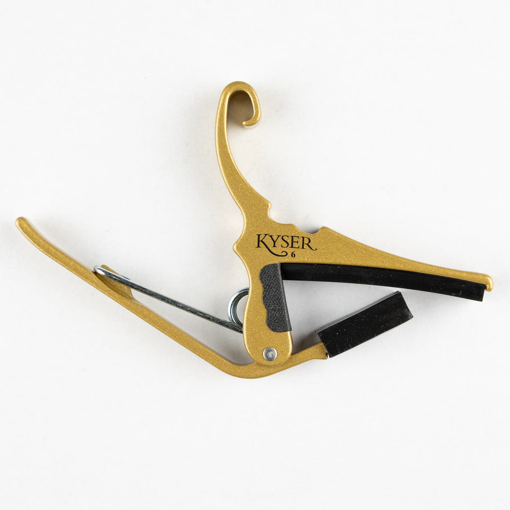 Kyser Quick-Change Acoustic Guitar Capo, Gold