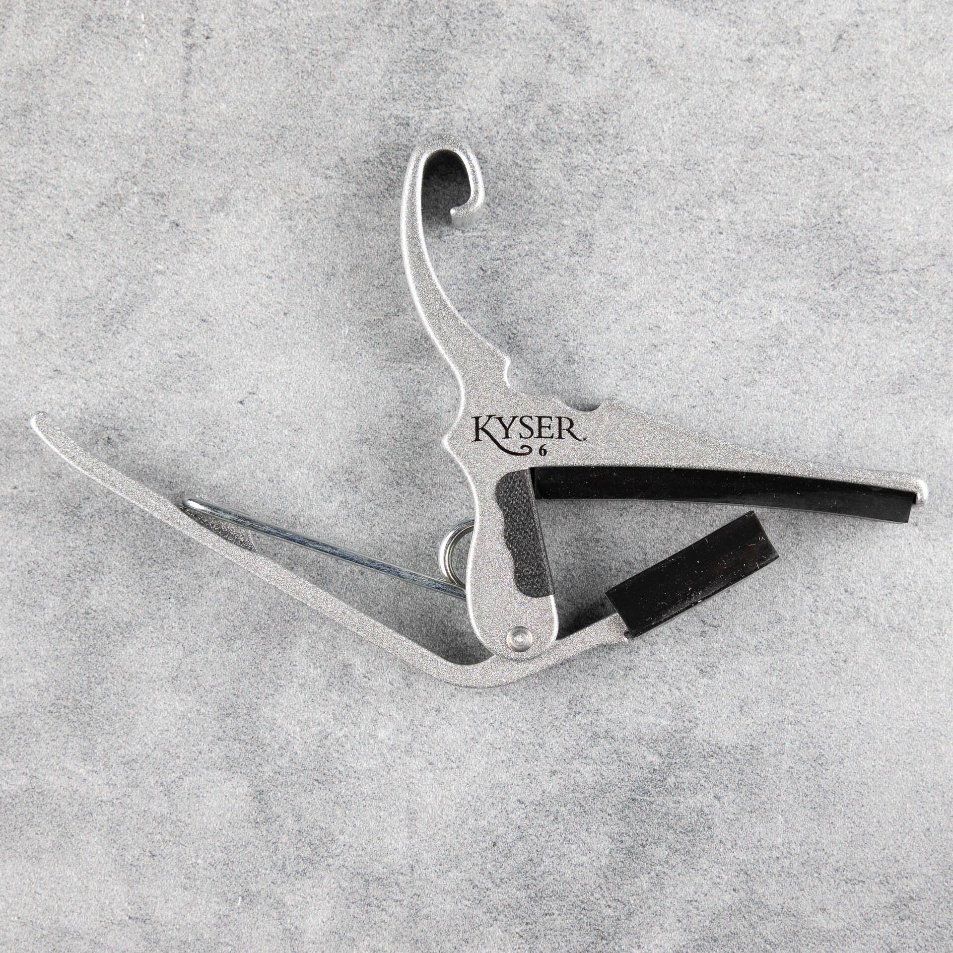 Kyser Quick-Change Acoustic Guitar Capo, Silver