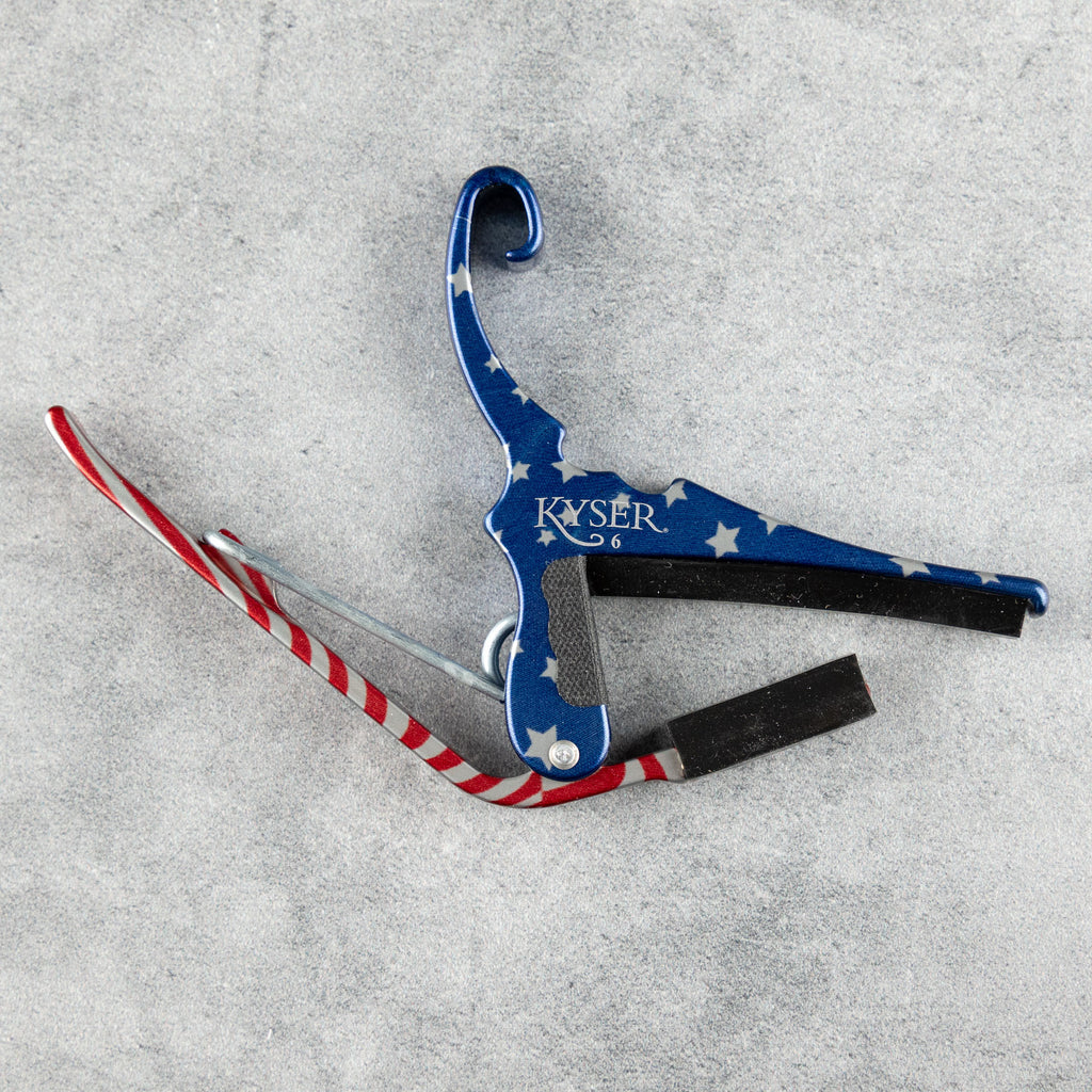 Kyser Quick-Change Acoustic Guitar Capo, Stars & Stripes