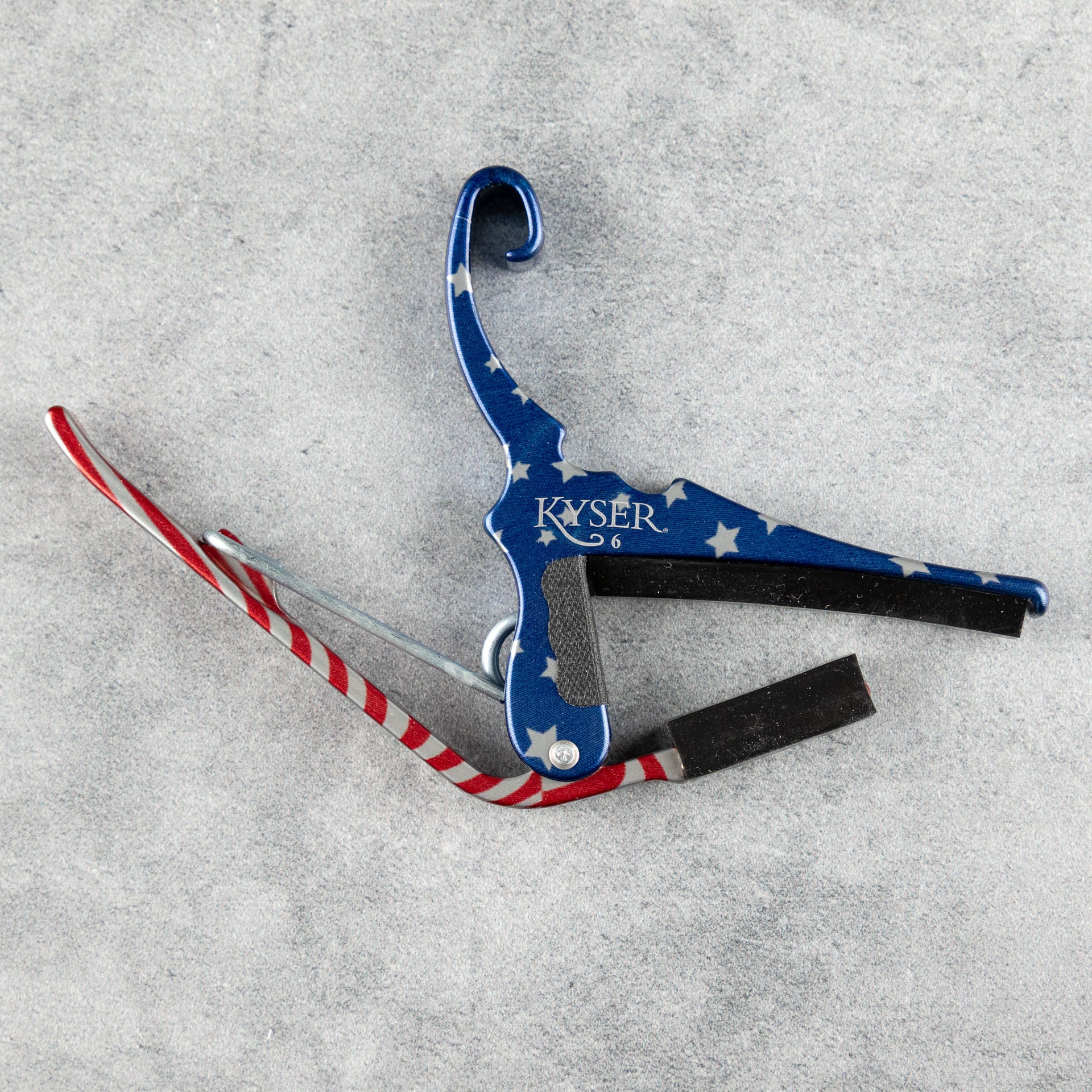 Kyser Quick-Change Acoustic Guitar Capo, Stars & Stripes