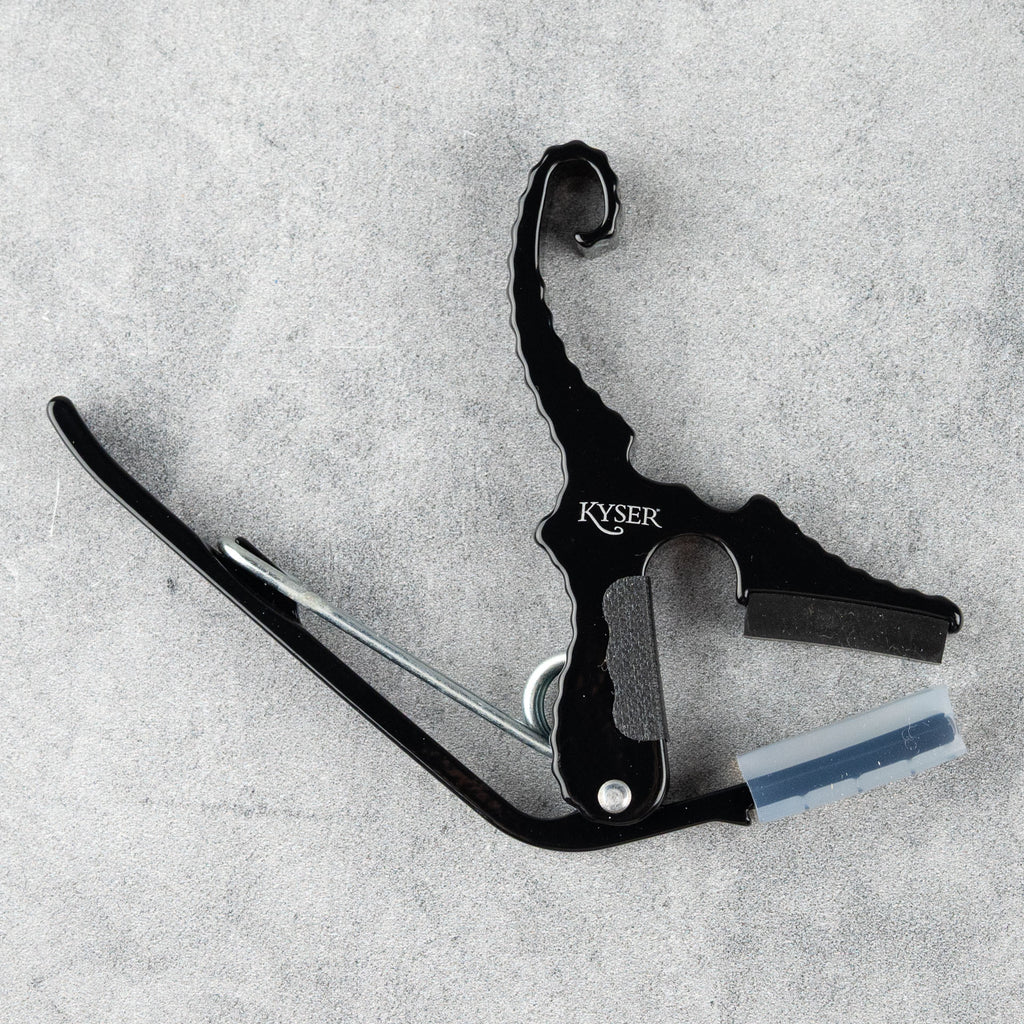 Kyser Quick-Change Short Cut Partial Guitar Capo, Black