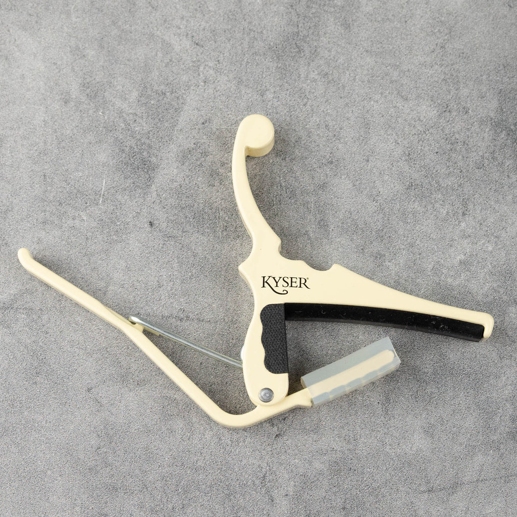 Kyser x Fender Quick-Change Electric Guitar Capo, Olympic White