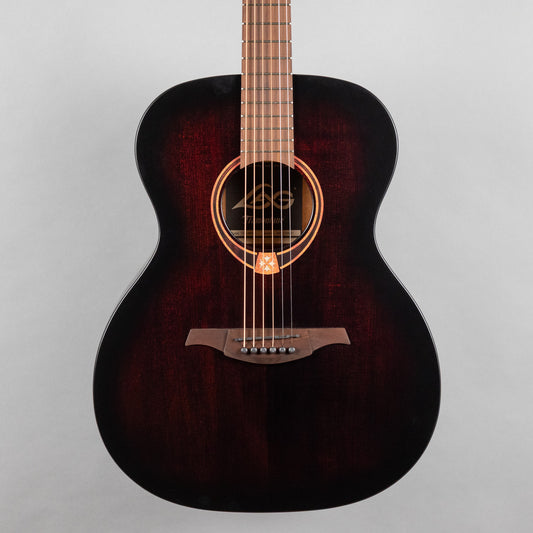 LAG T70A-B&B Tramontane Auditorium Acoustic Guitar, Black & Brown