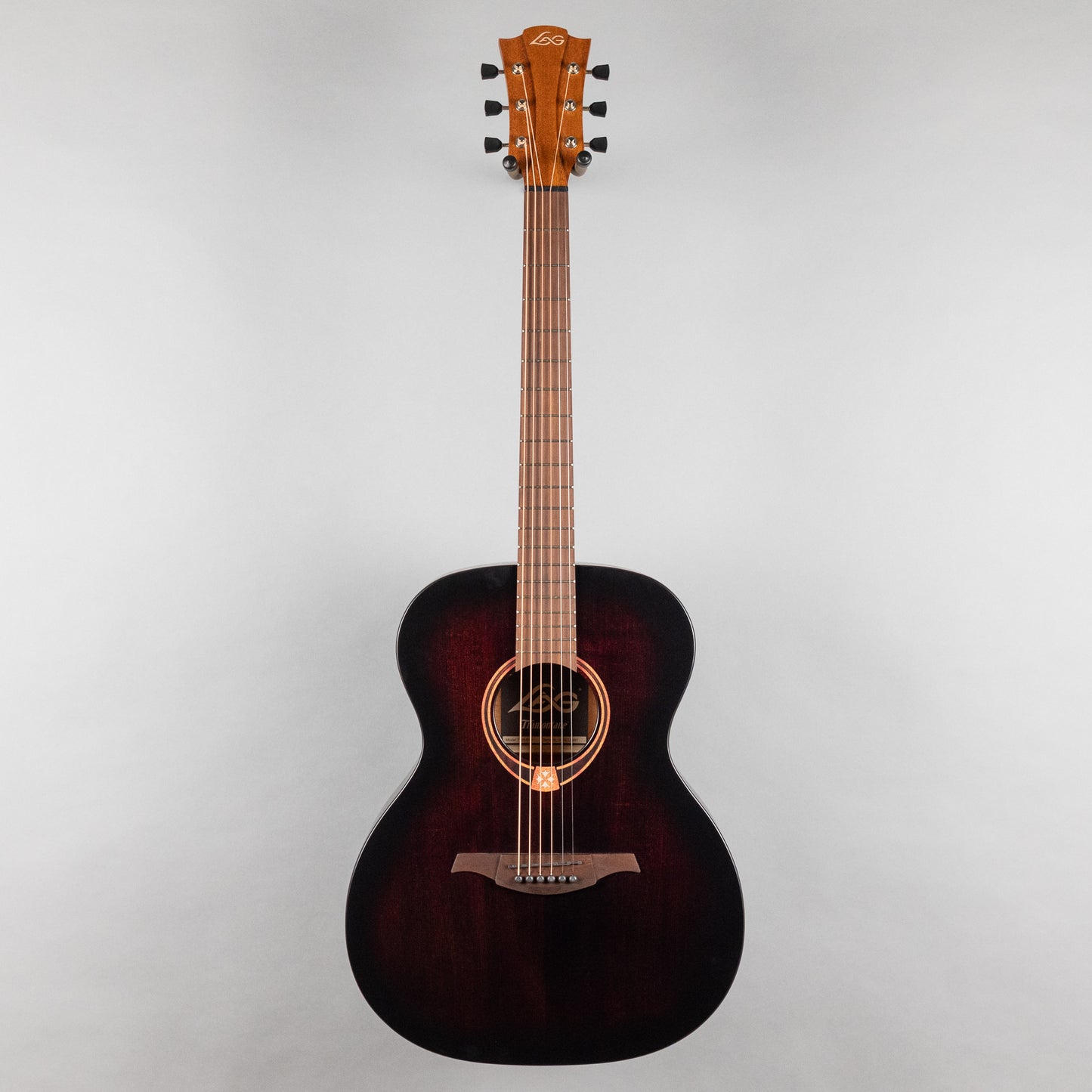 LAG T70A-B&B Tramontane Auditorium Acoustic Guitar, Black & Brown