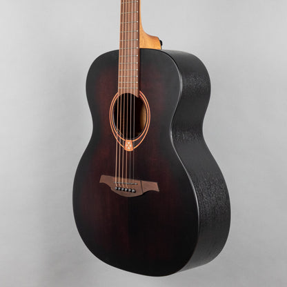 LAG T70A-B&B Tramontane Auditorium Acoustic Guitar, Black & Brown