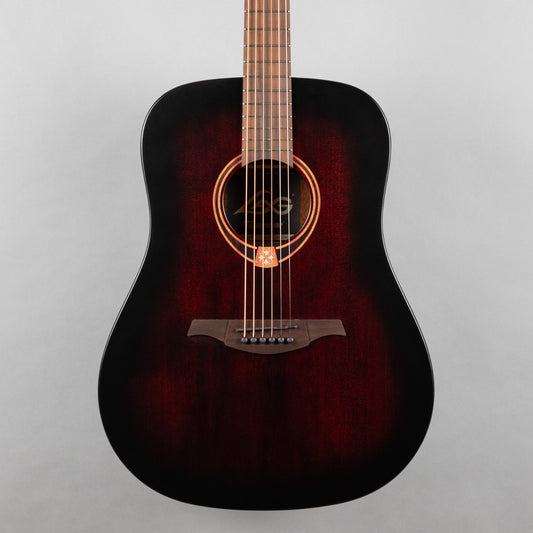 LAG T70D-B&B Tramontane Dreadnought Acoustic Guitar, Black & Brown