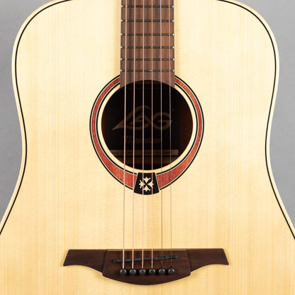 LAG T70D-NAT Tramontane Dreadnought Acoustic Guitar, Natural