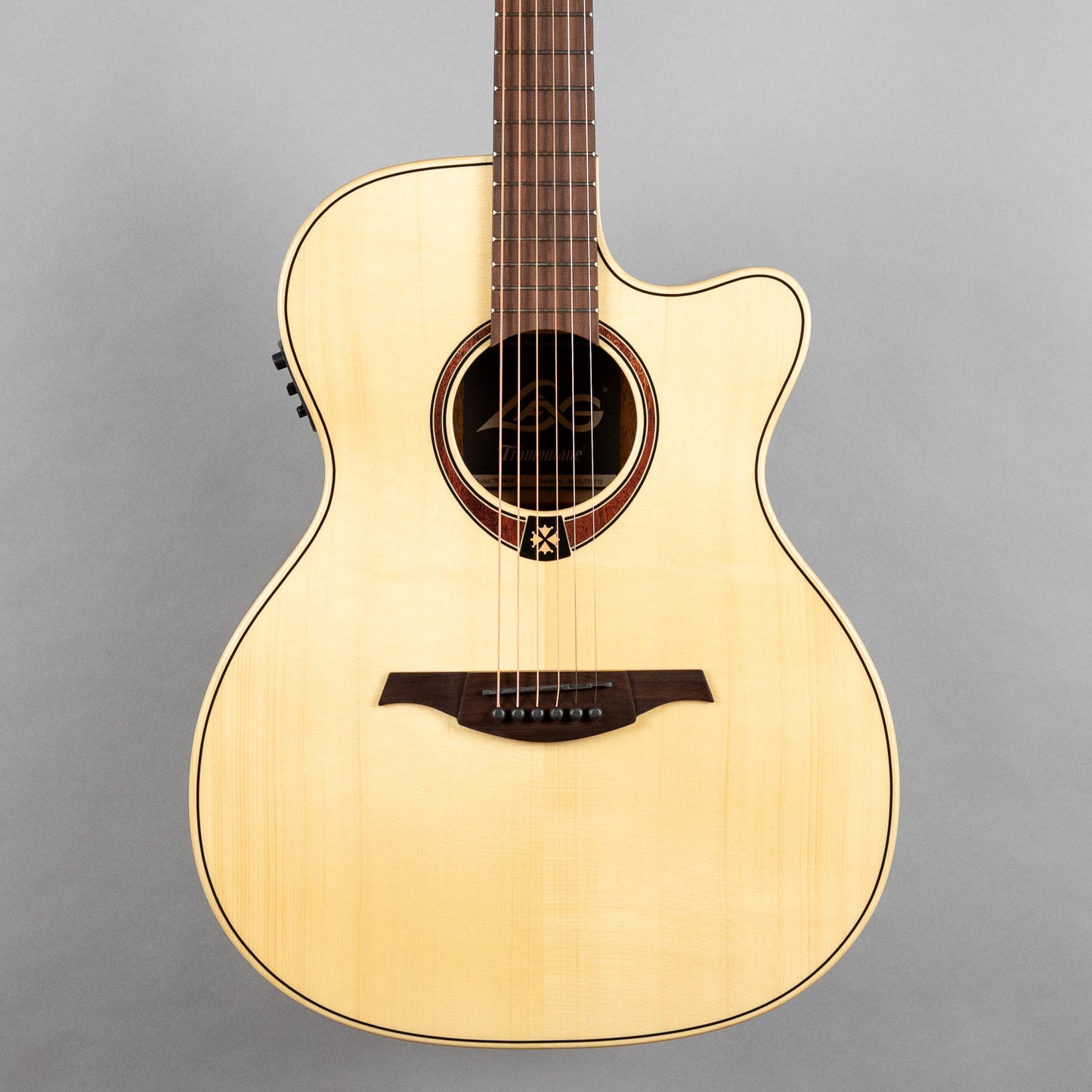 LAG T88ACE Tramontane Auditorium Cutaway Acoustic Guitar, Natural