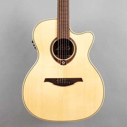 LAG T88ACE Tramontane Auditorium Cutaway Acoustic Guitar, Natural