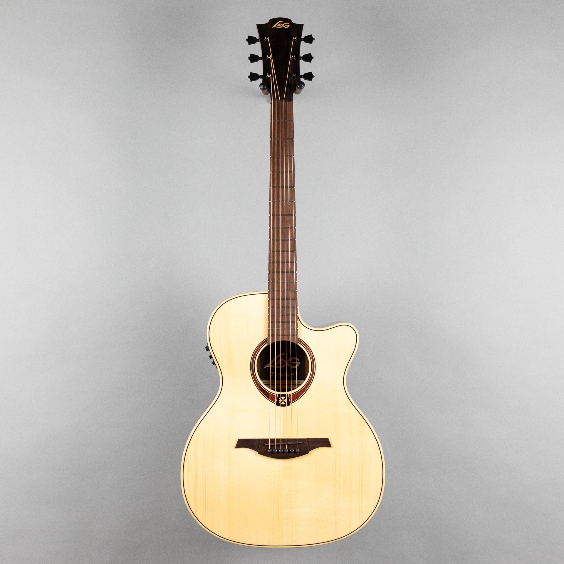 LAG T88ACE Tramontane Auditorium Cutaway Acoustic Guitar, Natural