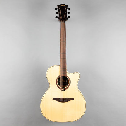 LAG T88ACE Tramontane Auditorium Cutaway Acoustic Guitar, Natural