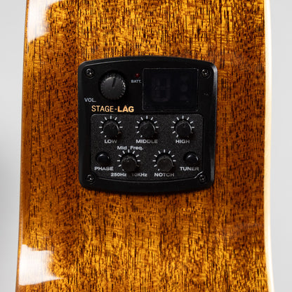 LAG T88ACE Tramontane Auditorium Cutaway Acoustic Guitar, Natural