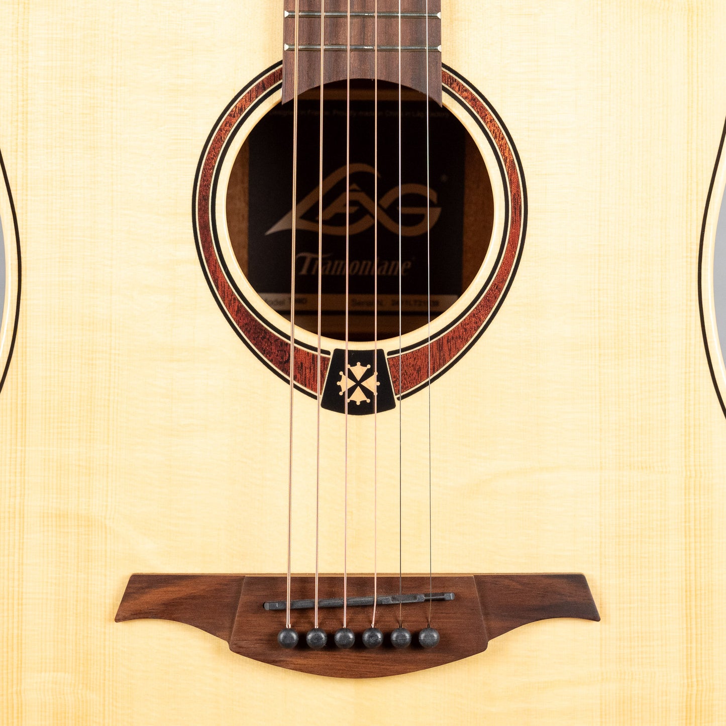 LAG T88D Tramontane Dreadnought Acoustic Guitar, Natural