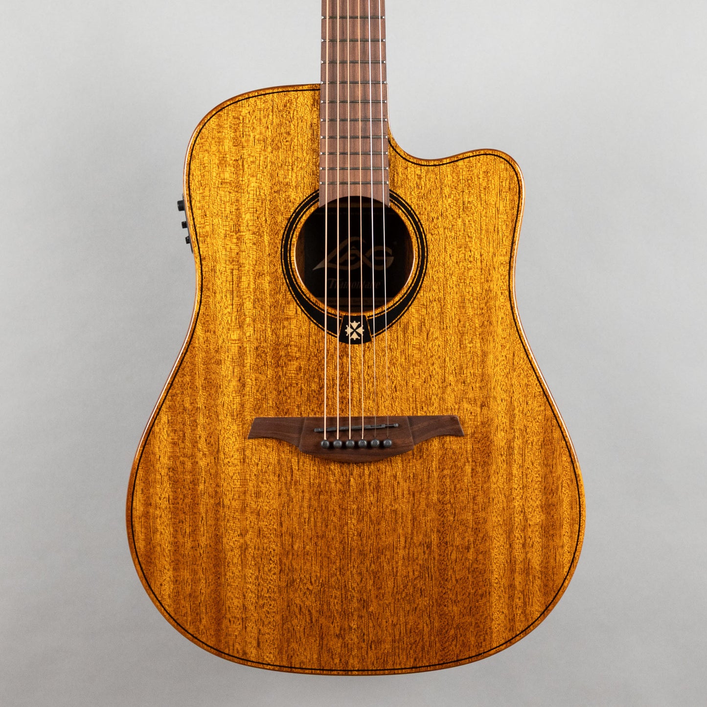 LAG T98DCE Tramontane Dreadnought Cutaway Acoustic Guitar, Natural
