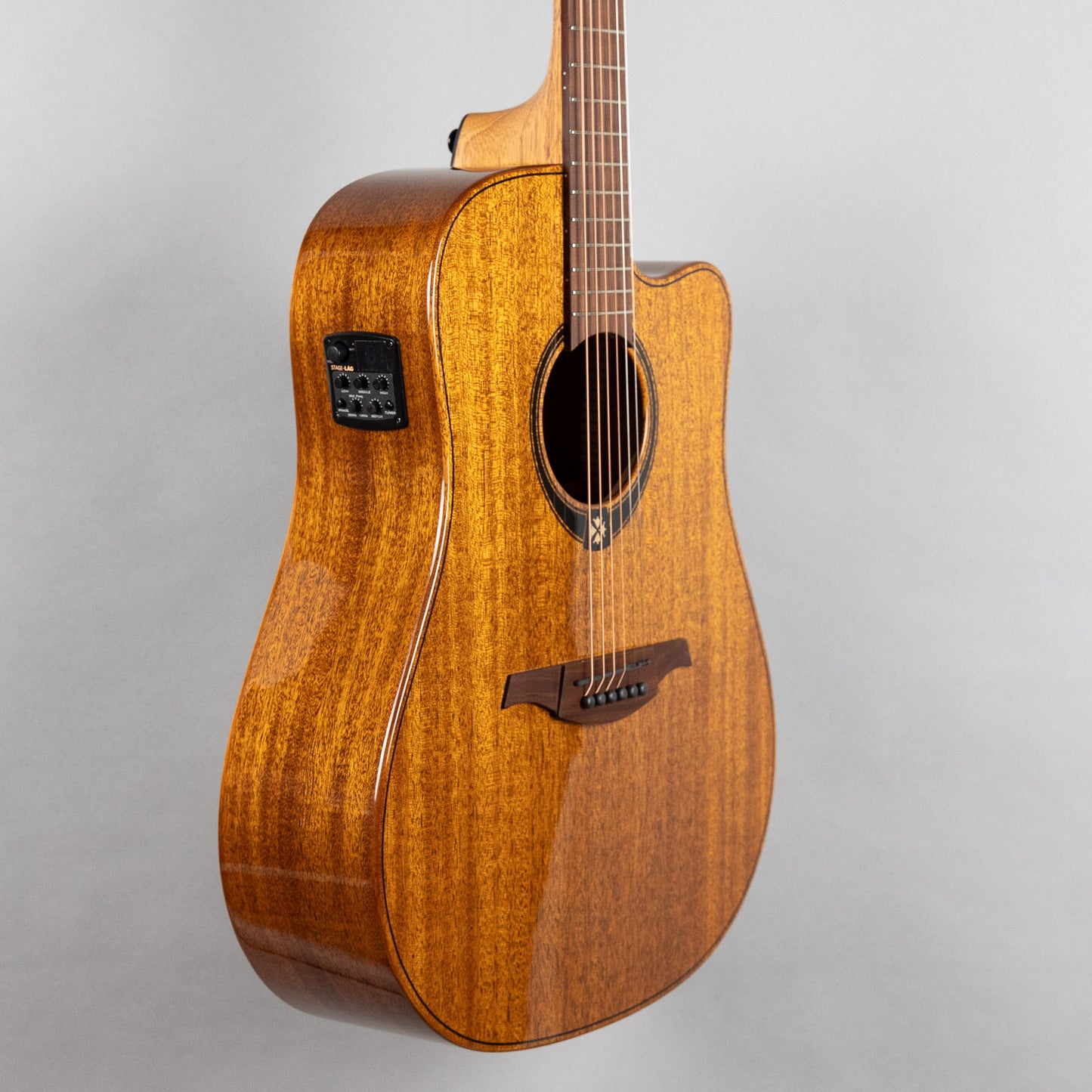 LAG T98DCE Tramontane Dreadnought Cutaway Acoustic Guitar, Natural