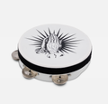 LP 8" Praise Praying Hands Tambourine, White