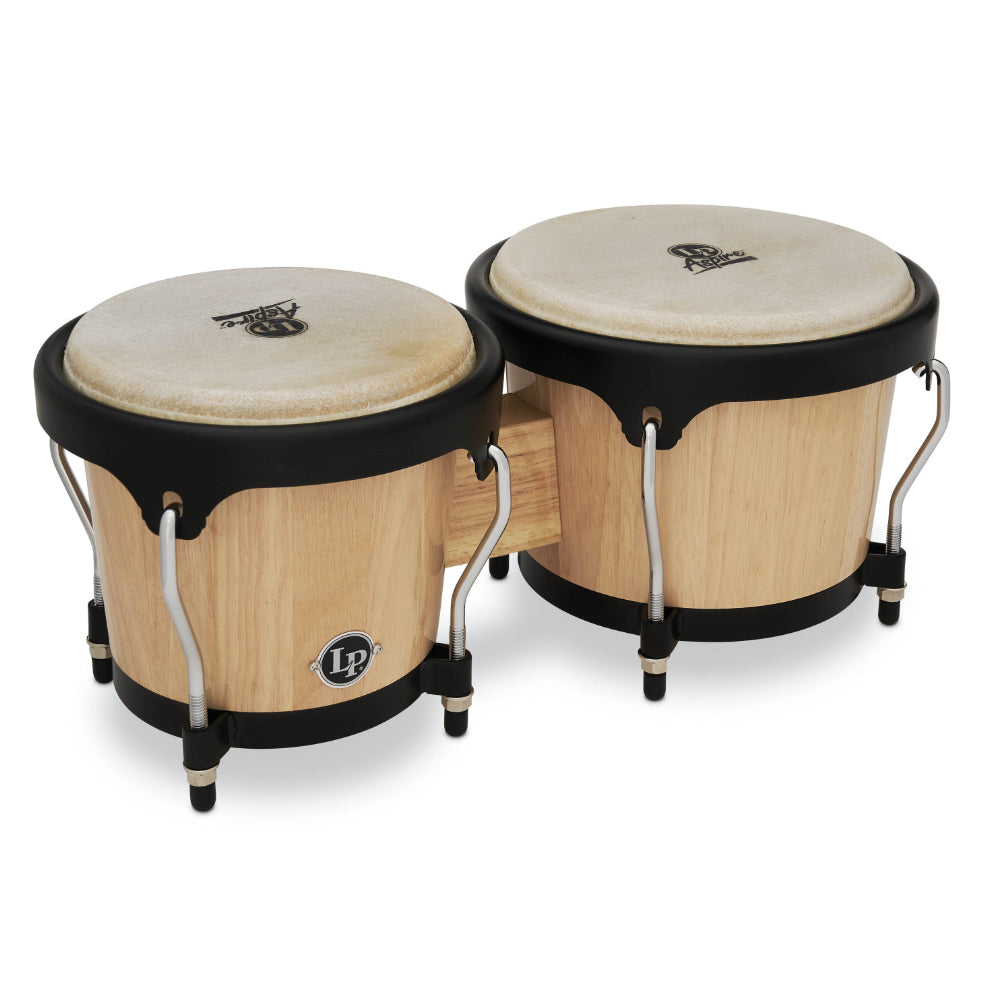 LP Aspire 6-3/4" & 8" Wood Bongos, Natural, LPA601-AW
