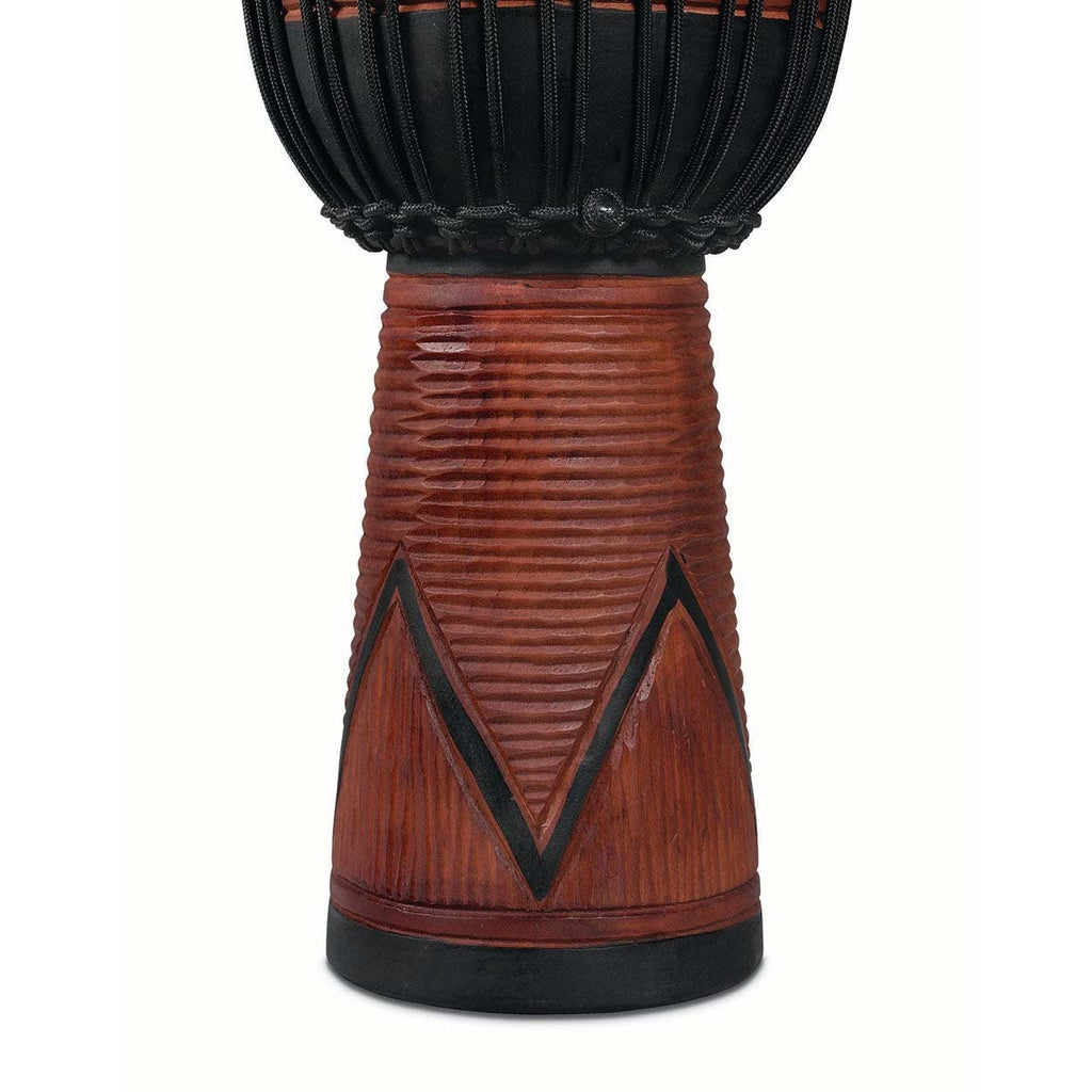 LP World Beat Wood Art Djembe, Large, Black Brown