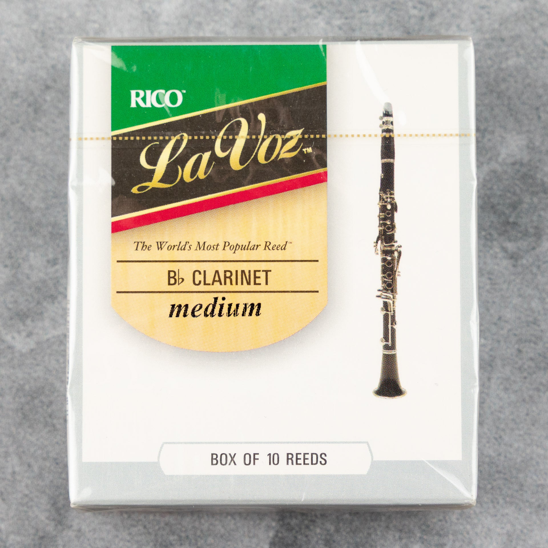 La Voz Bb Clarinet Reeds, Medium (Box of 10)