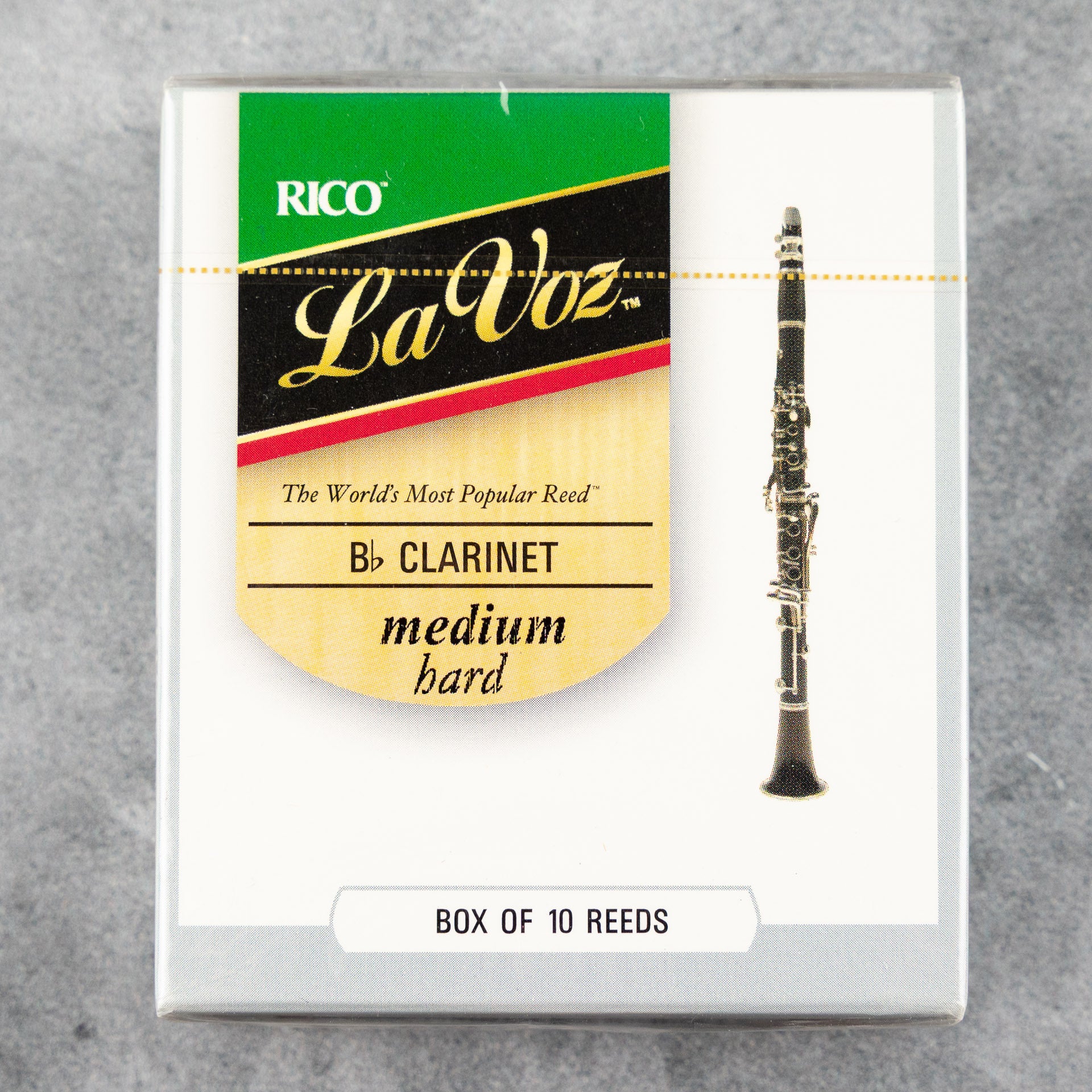 La Voz Bb Clarinet Reeds, Medium Hard (Box of 10)