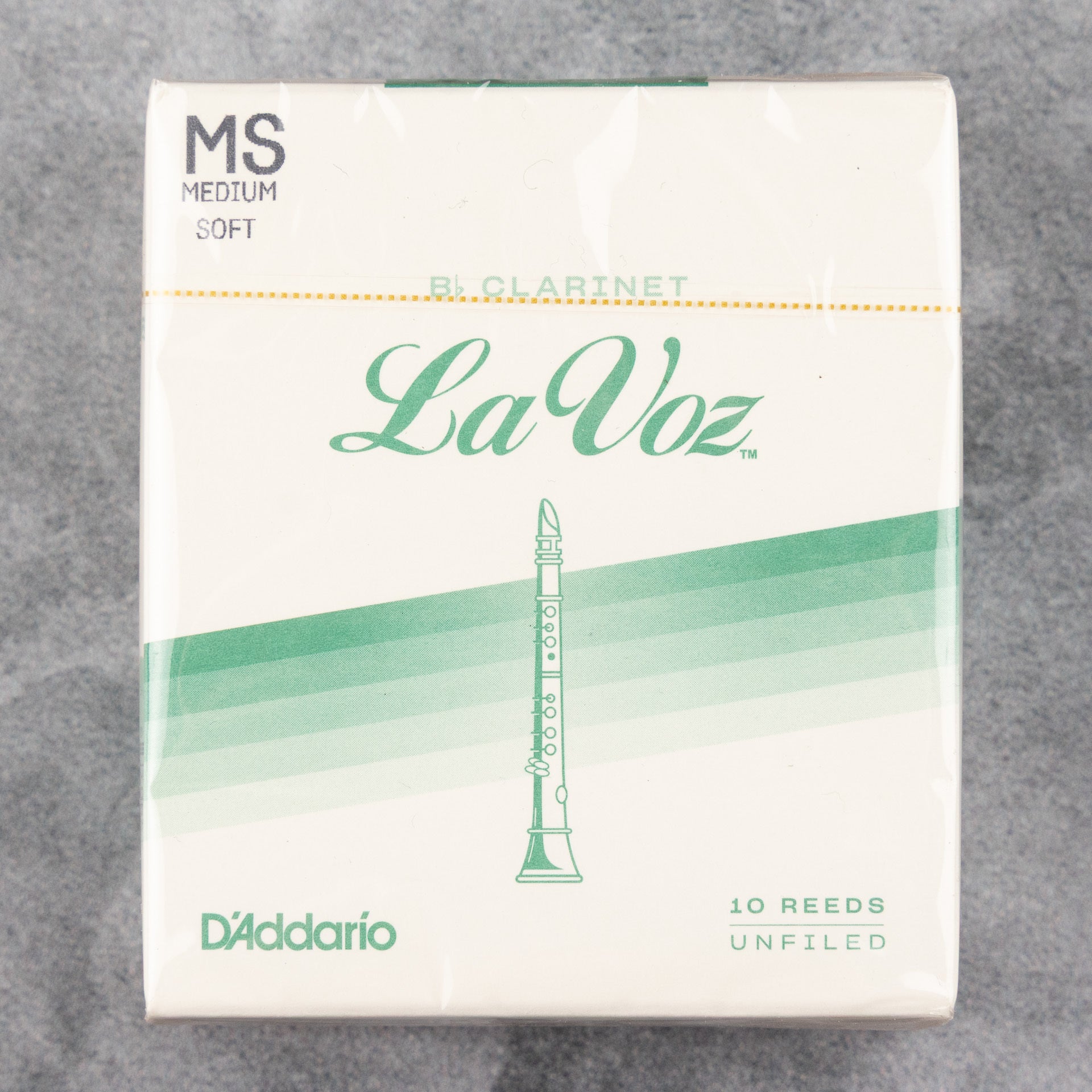 La Voz Bb Clarinet Reeds, Medium Soft (Box of 10)