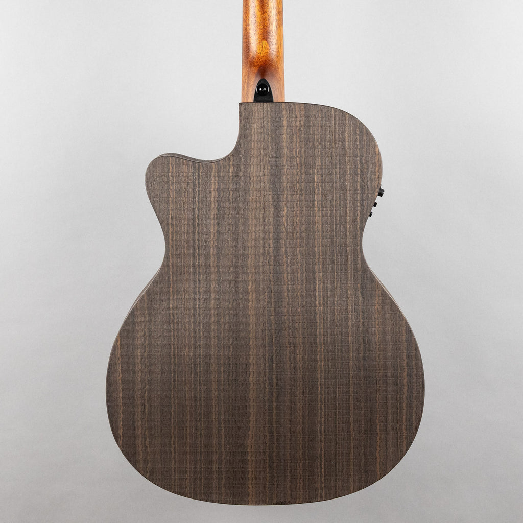 Lag Sauvage-ACE Auditorium Cutaway Acoustic/Electronic Guitar, Brankowood Top / Smoked Eucalyptus Rough Sawn Back & Sides