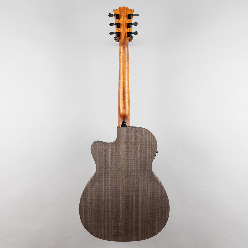 Lag Sauvage-ACE Auditorium Cutaway Acoustic/Electronic Guitar, Brankowood Top / Smoked Eucalyptus Rough Sawn Back & Sides