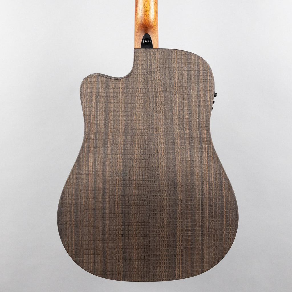 Lag Sauvage-DCE Dreadnought Cutaway Acoustic/Electric Guitar, Brankowood Top / Smoked Eucalyptus Rough Sawn Back & Sides