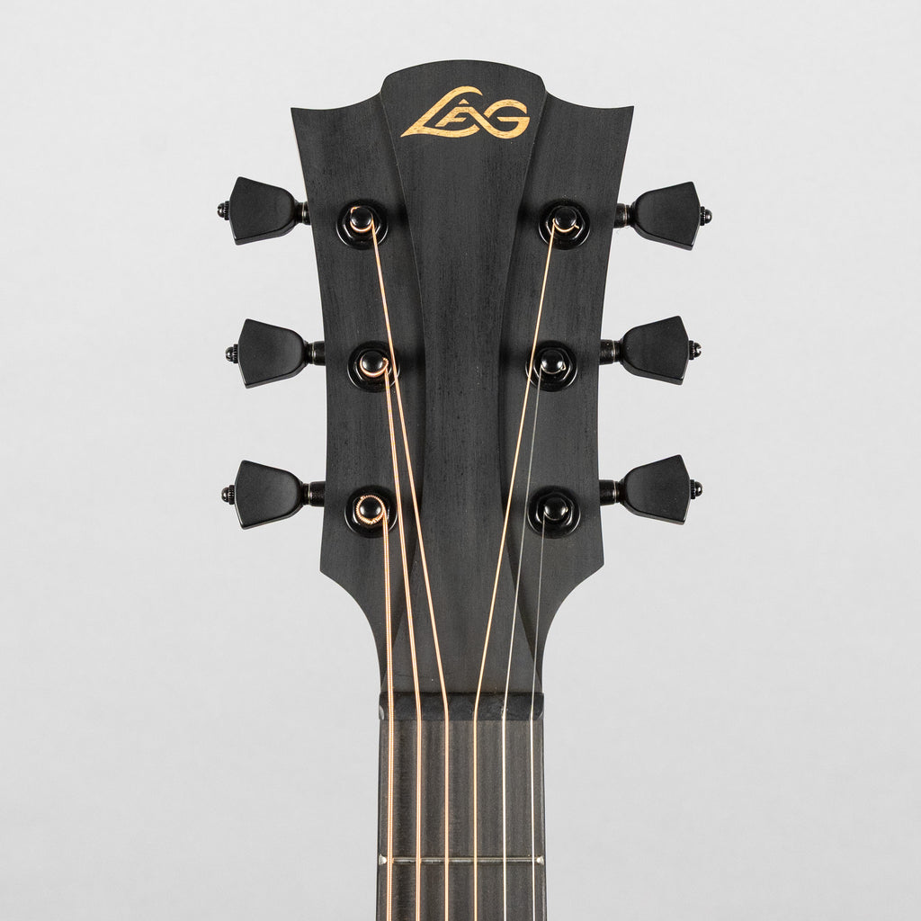 Lag Sauvage-DCE Dreadnought Cutaway Acoustic/Electric Guitar, Brankowood Top / Smoked Eucalyptus Rough Sawn Back & Sides