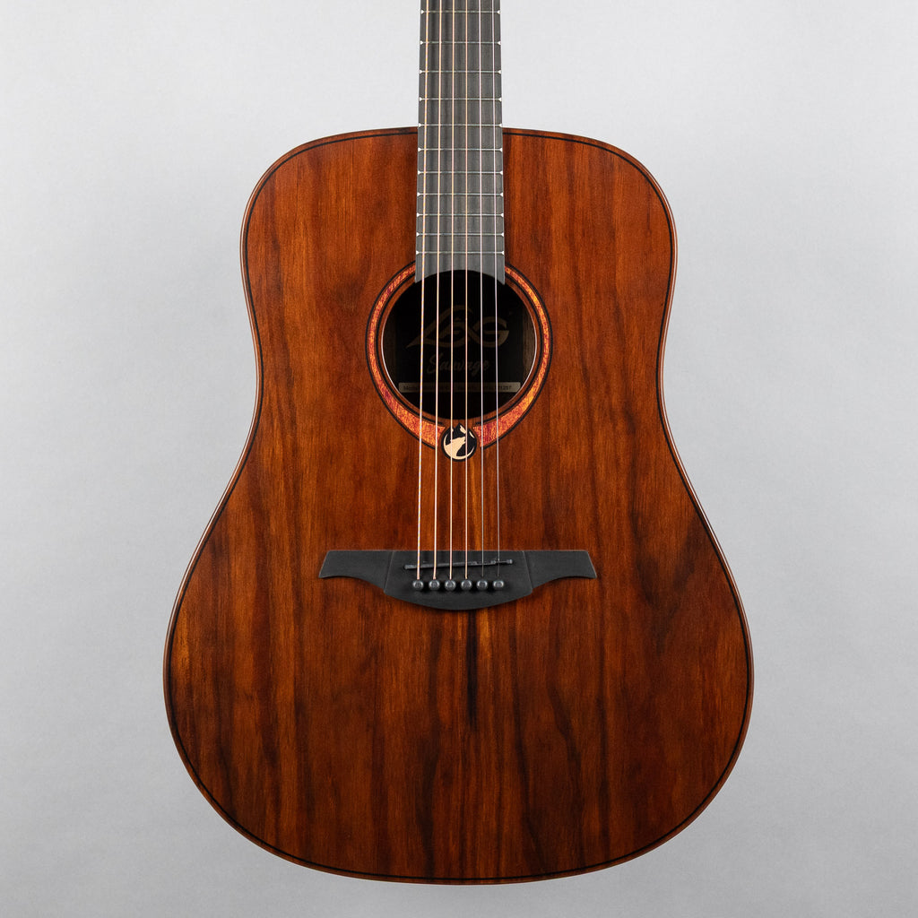 Lag Sauvage-D Dreadnought Acoustic Guitar, Brankowood Top / Smoked Eucalyptus Rough Sawn Back & Sides
