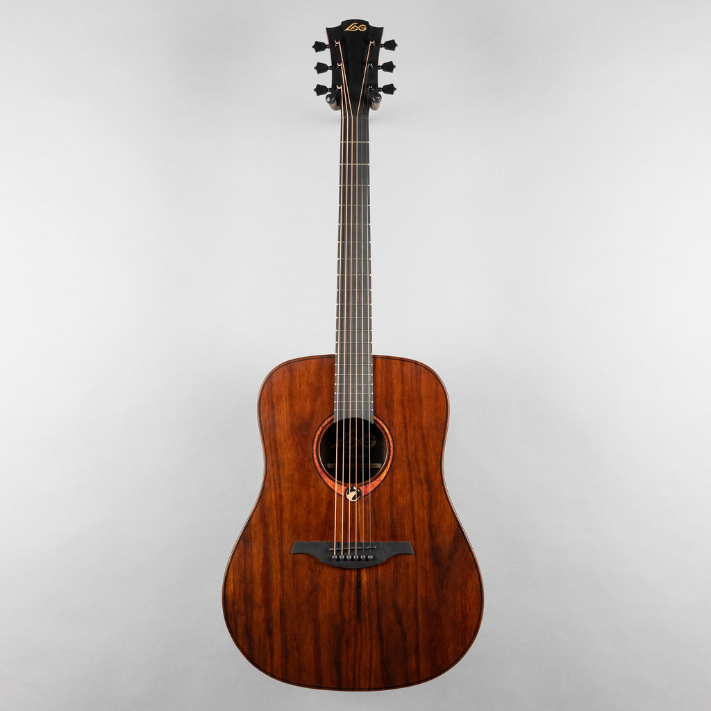 Lag Sauvage-D Dreadnought Acoustic Guitar, Brankowood Top / Smoked Eucalyptus Rough Sawn Back & Sides
