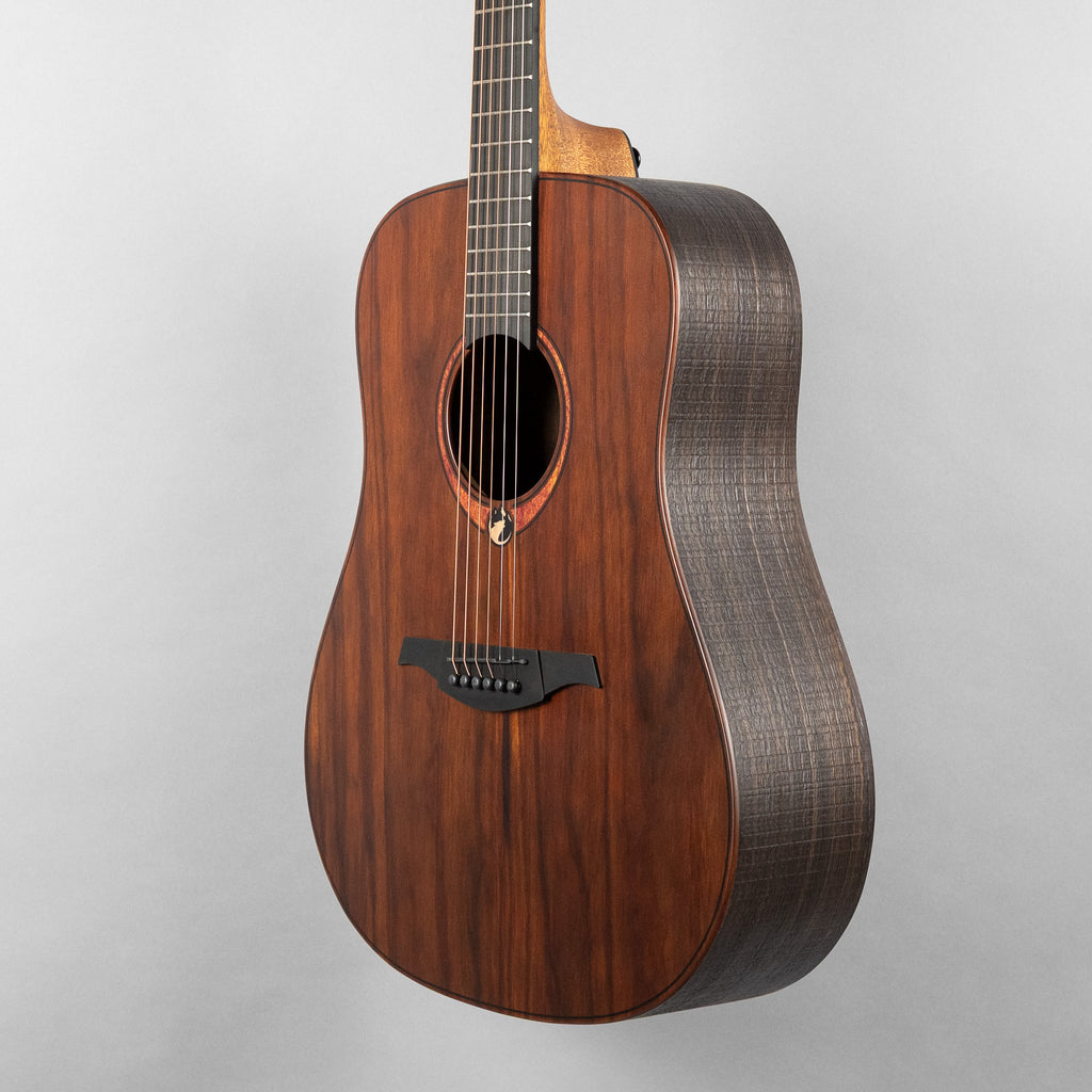 Lag Sauvage-D Dreadnought Acoustic Guitar, Brankowood Top / Smoked Eucalyptus Rough Sawn Back & Sides
