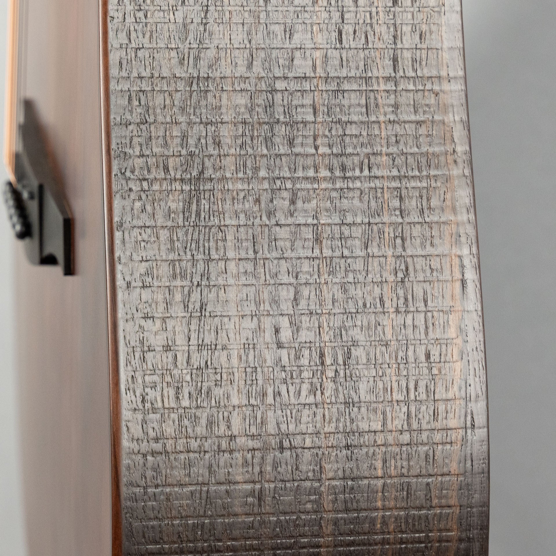 Lag Sauvage-D Dreadnought Acoustic Guitar, Brankowood Top / Smoked Eucalyptus Rough Sawn Back & Sides