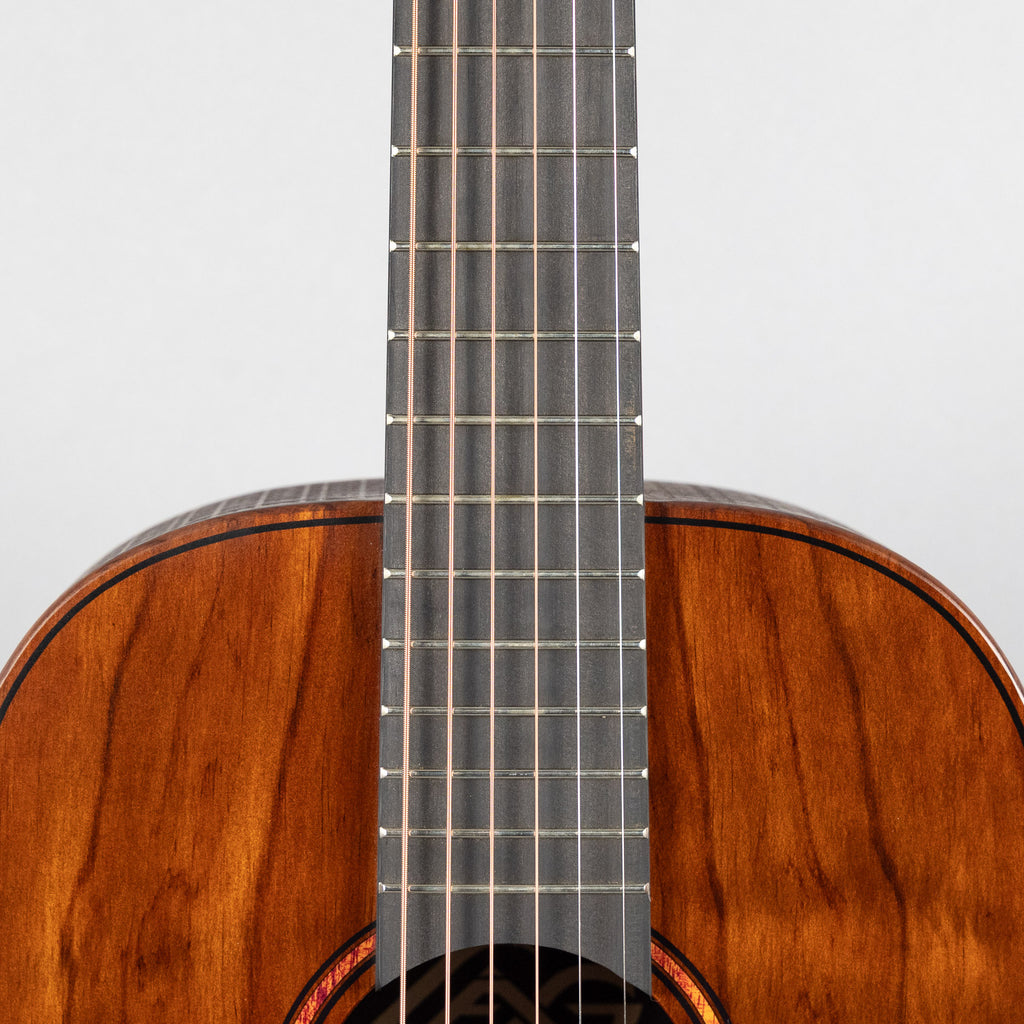 Lag Sauvage-PE Parlor Acoustic/Electric Guitar, Brankowood Top / Smoked Eucalyptus Rough Sawn Back & Sides