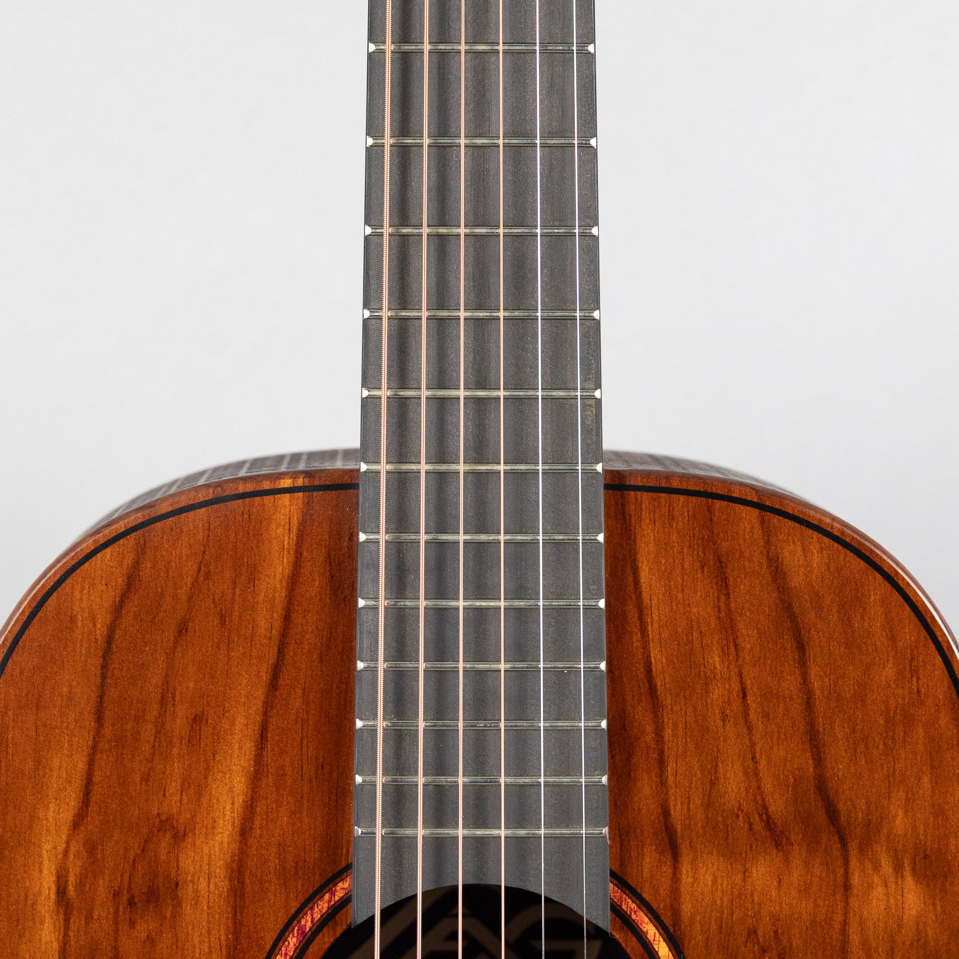 Lag Sauvage-PE Parlor Acoustic/Electric Guitar, Brankowood Top / Smoked Eucalyptus Rough Sawn Back & Sides