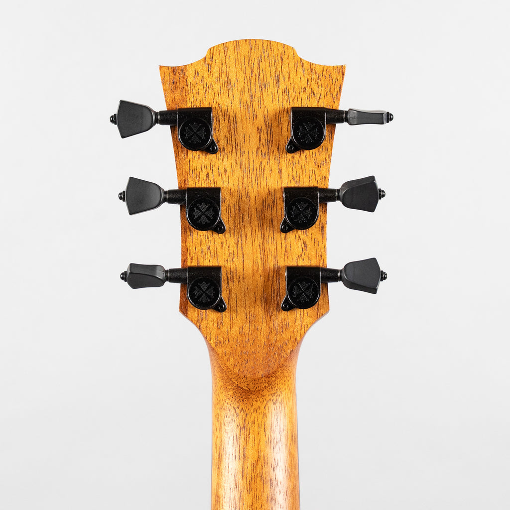 Lag Sauvage-PE Parlor Acoustic/Electric Guitar, Brankowood Top / Smoked Eucalyptus Rough Sawn Back & Sides
