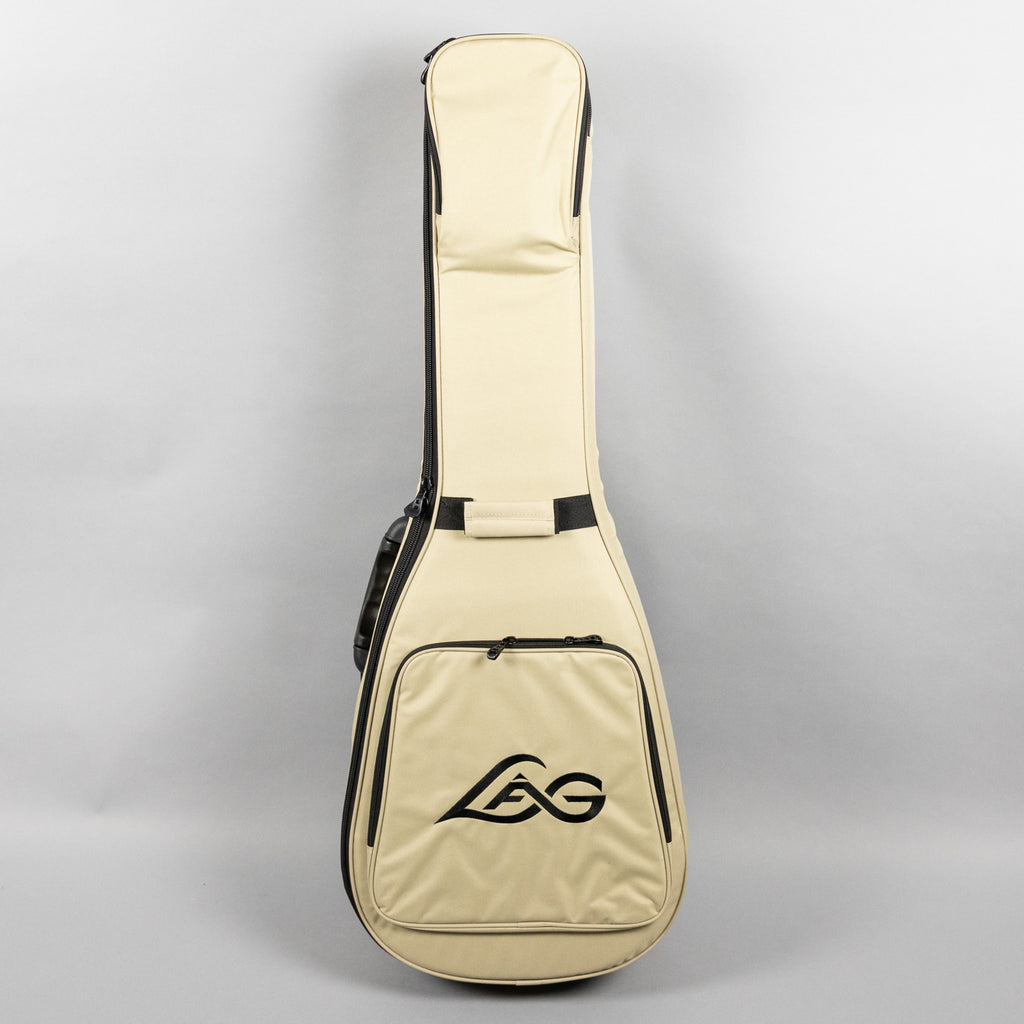 Lag Sauvage-PE Parlor Acoustic/Electric Guitar, Brankowood Top / Smoked Eucalyptus Rough Sawn Back & Sides