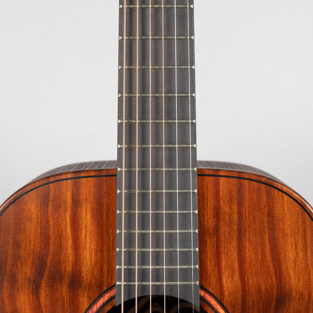 Lag Sauvage-TE Travel Acoustic/Electric Guitar, Brankowood Top / Smoked Eucalyptus Rough Sawn Back & Sides