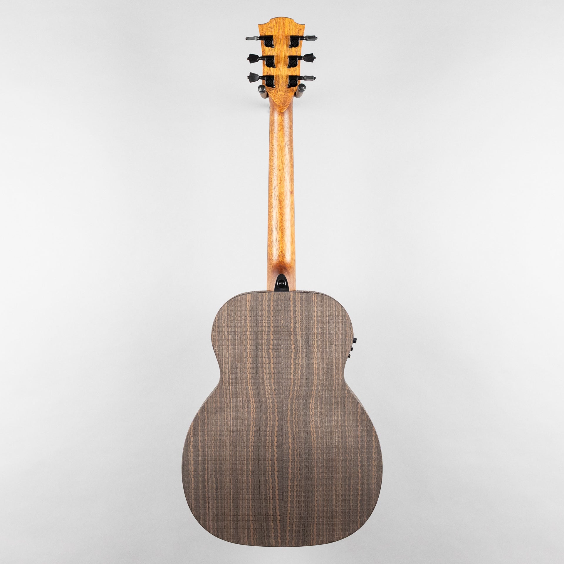 Lag Sauvage-TE Travel Acoustic/Electric Guitar, Brankowood Top / Smoked Eucalyptus Rough Sawn Back & Sides