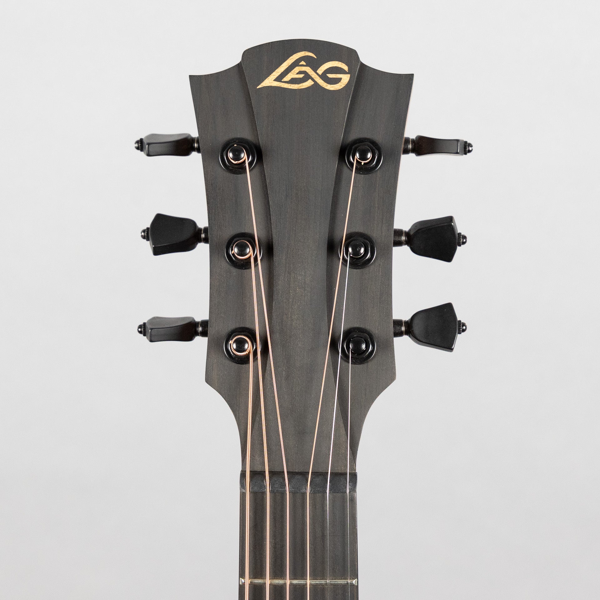 Lag Sauvage-TE Travel Acoustic/Electric Guitar, Brankowood Top / Smoked Eucalyptus Rough Sawn Back & Sides