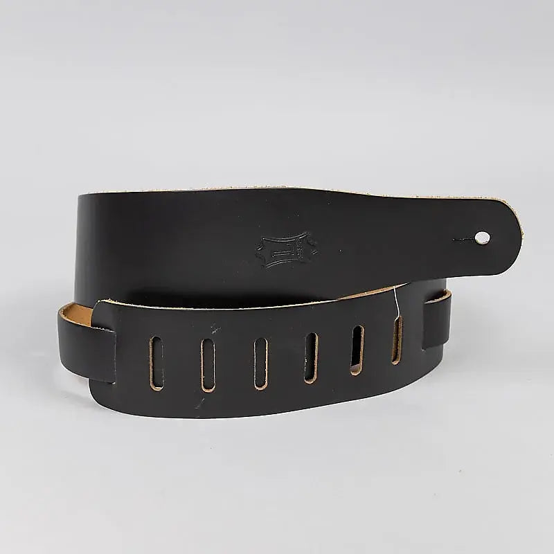Levy's M26-BLK Classic Series Leather Guitar Strap in Black