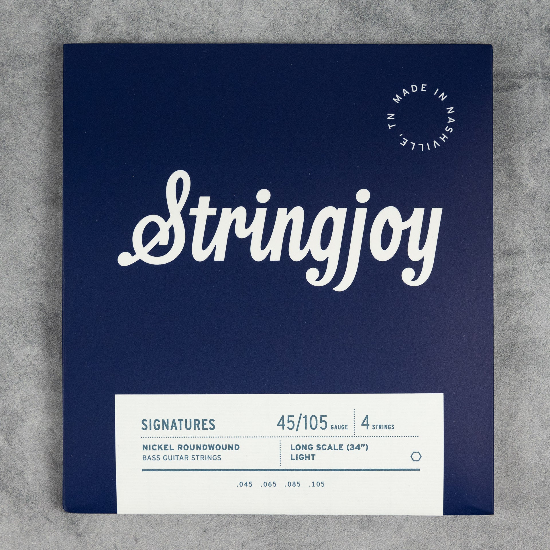 Stringjoy Signatures 4 String Bass 45-105 Light Gauge Long Scale Nickel Wound Strings