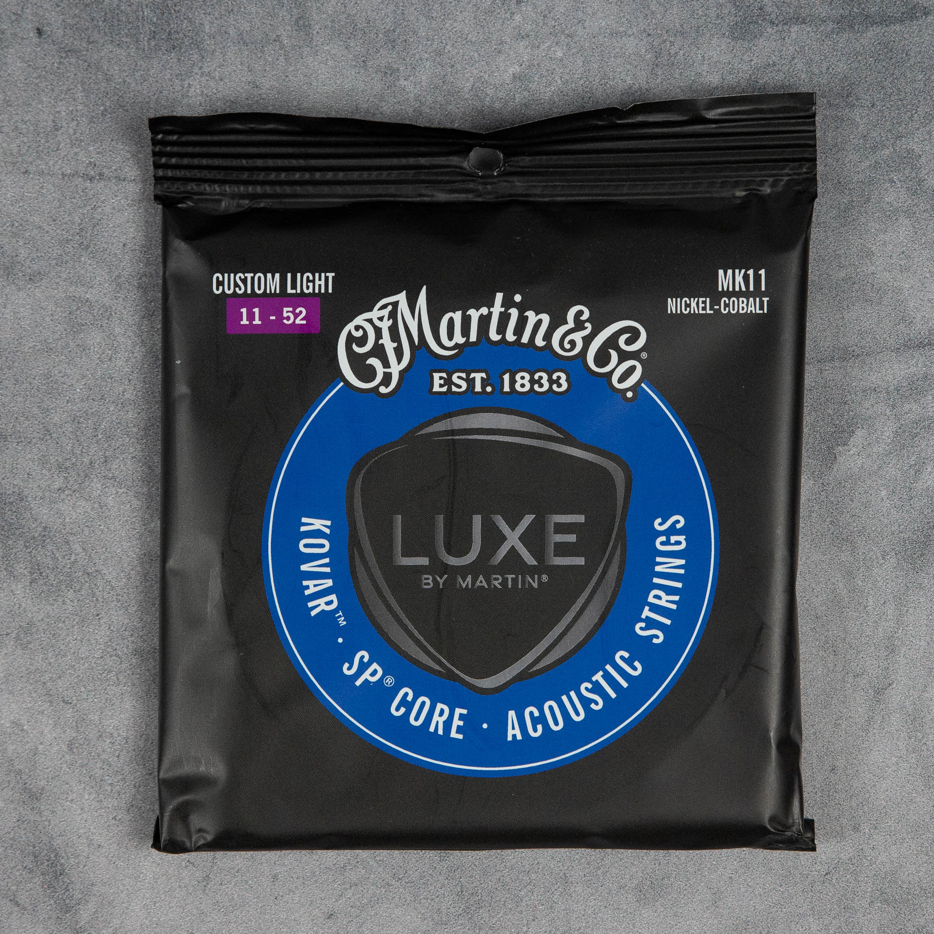 Martin Luxe Kovar MK11 Acoustic Guitar Strings, Custom Light 11-52 ...