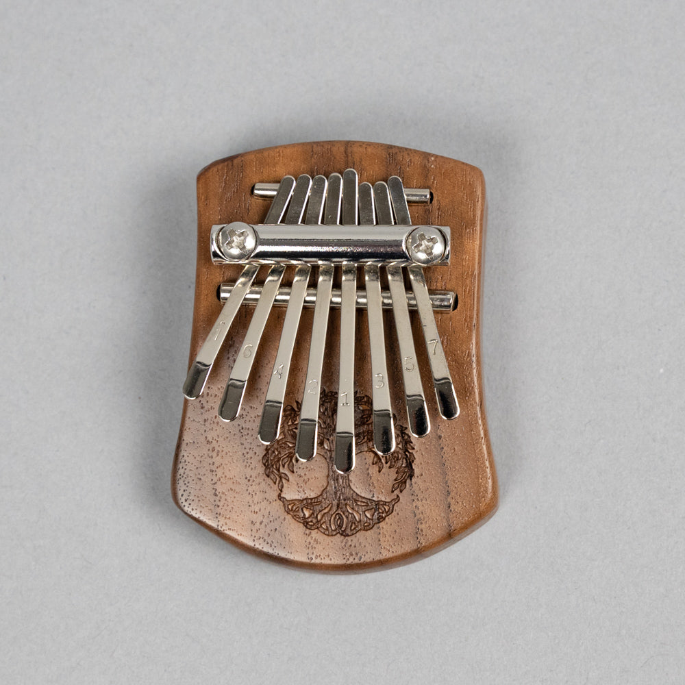 Meinl Sonic Energy KL801TOL 8-Note Mini Kalimba, Tree of Life, Black Walnut