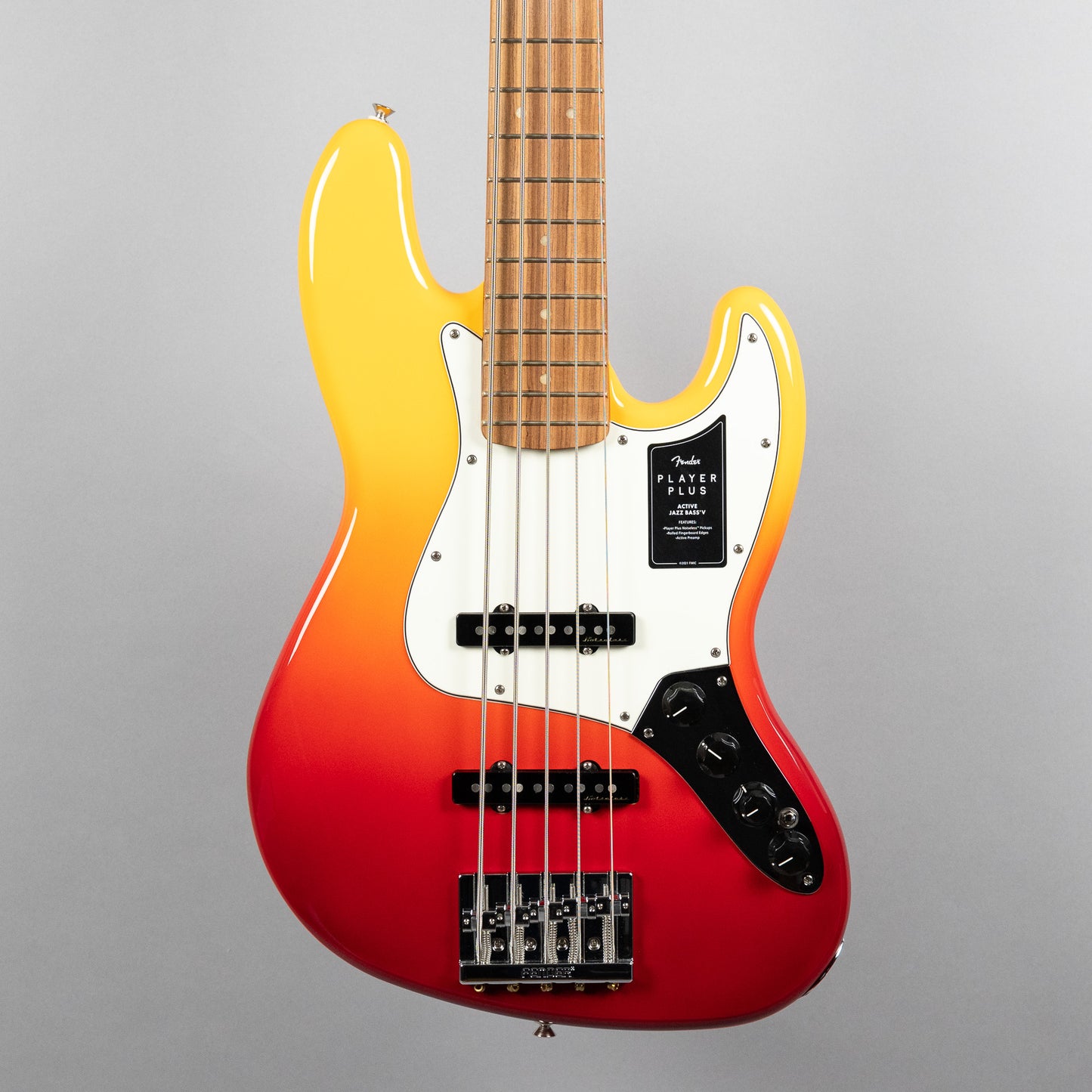 (Demo) Fender Player Plus Jazz Bass V in Tequila Sunrise (MX22083020)