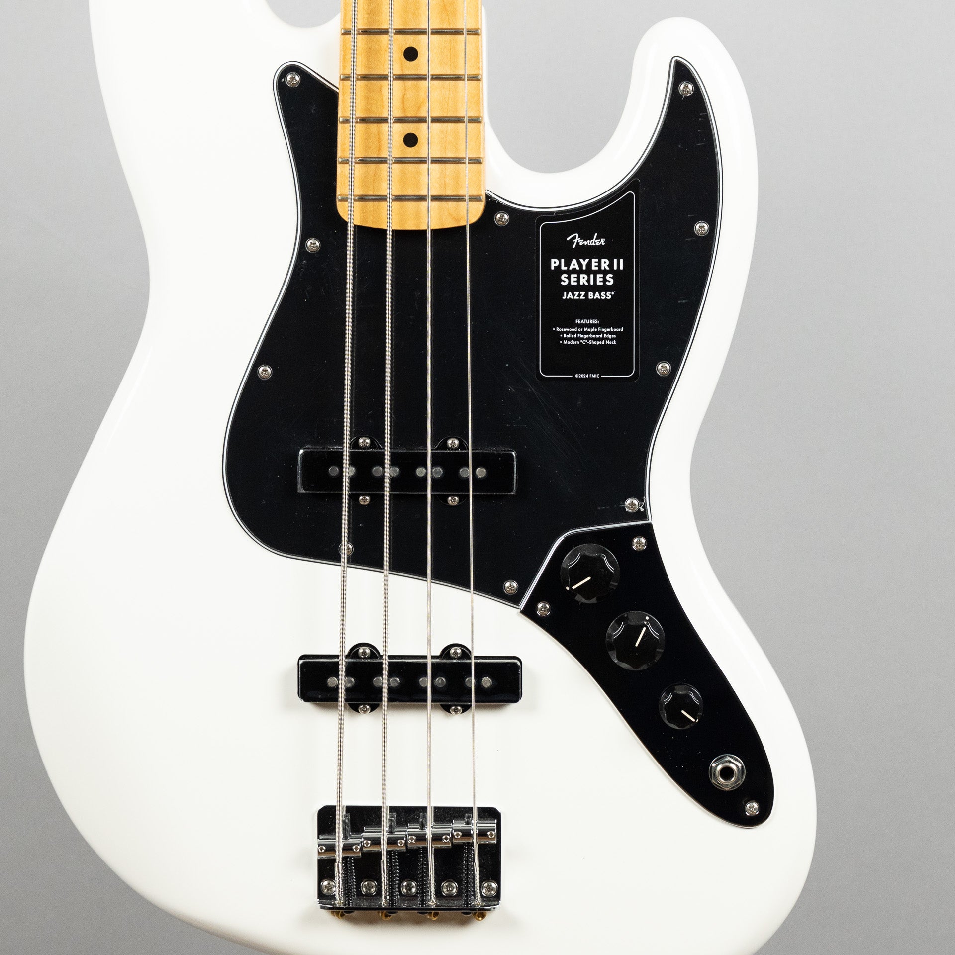 Fender Player II Jazz Bass, Polar White (#2974) – Carlton