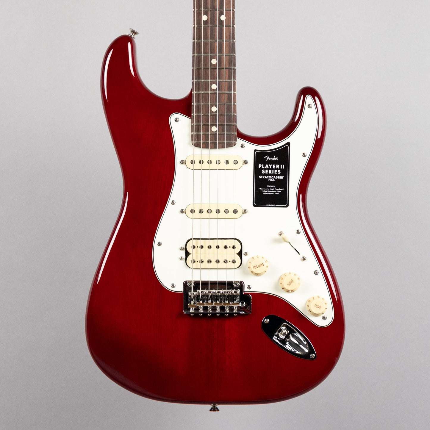 Fender Player II Stratocaster HSS, Transparent Cherry Burst (#5089)