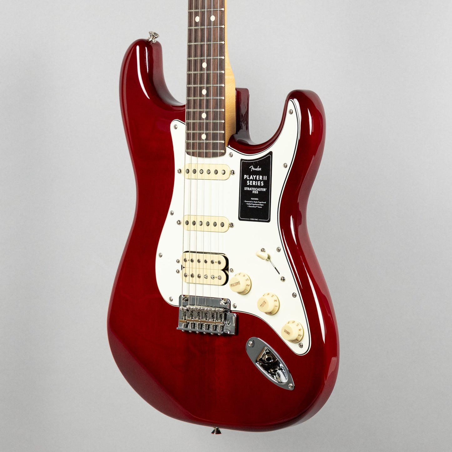 Fender Player II Stratocaster HSS, Transparent Cherry Burst (#5089)